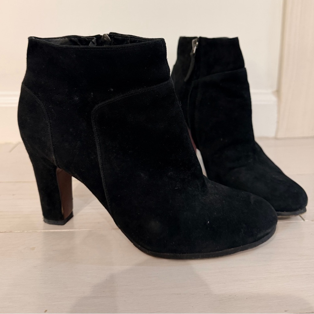 Sam Edelman Black Suede Ankle Booties